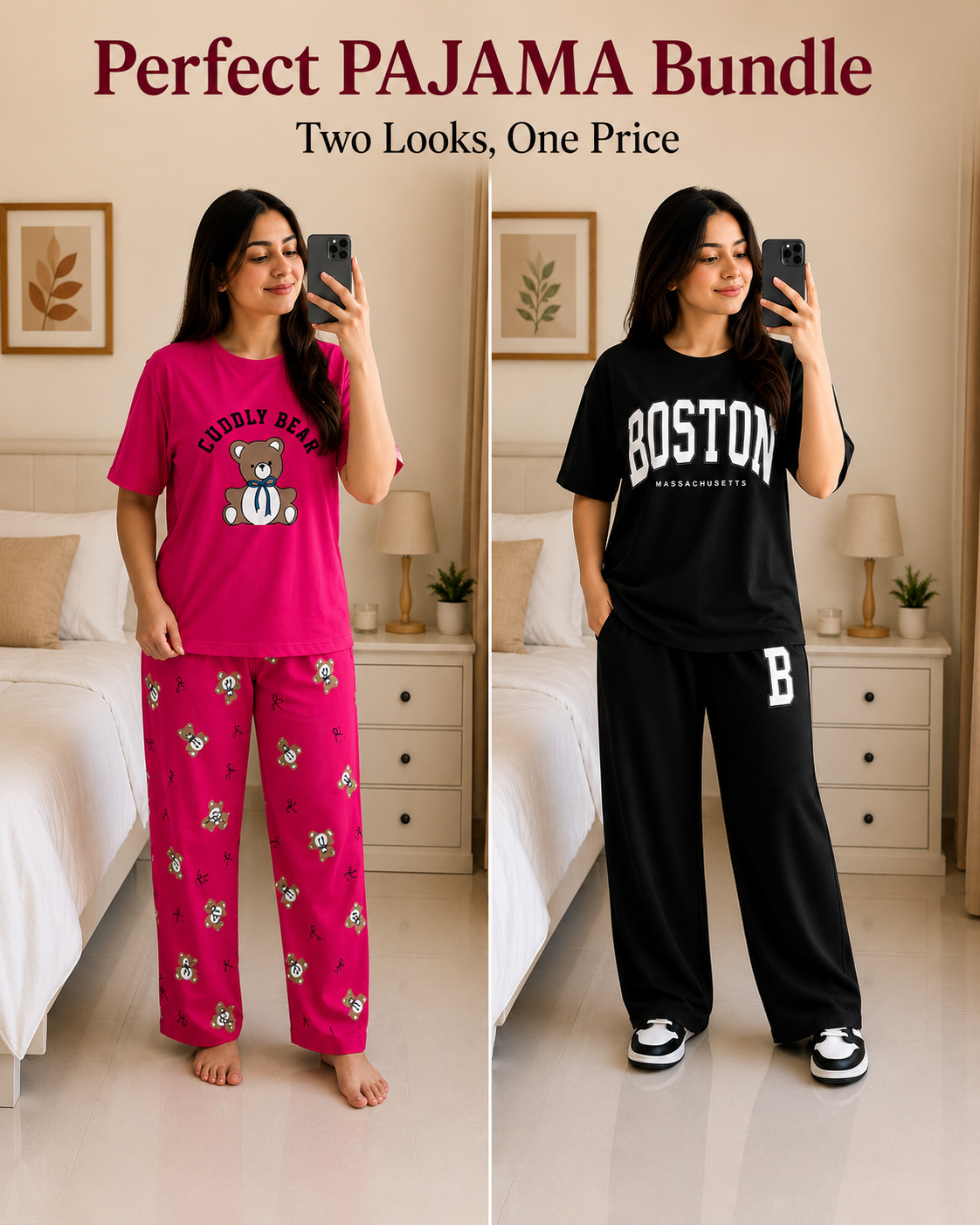 Pajama Set & Track Suit Bundle of 2 in 1 Price