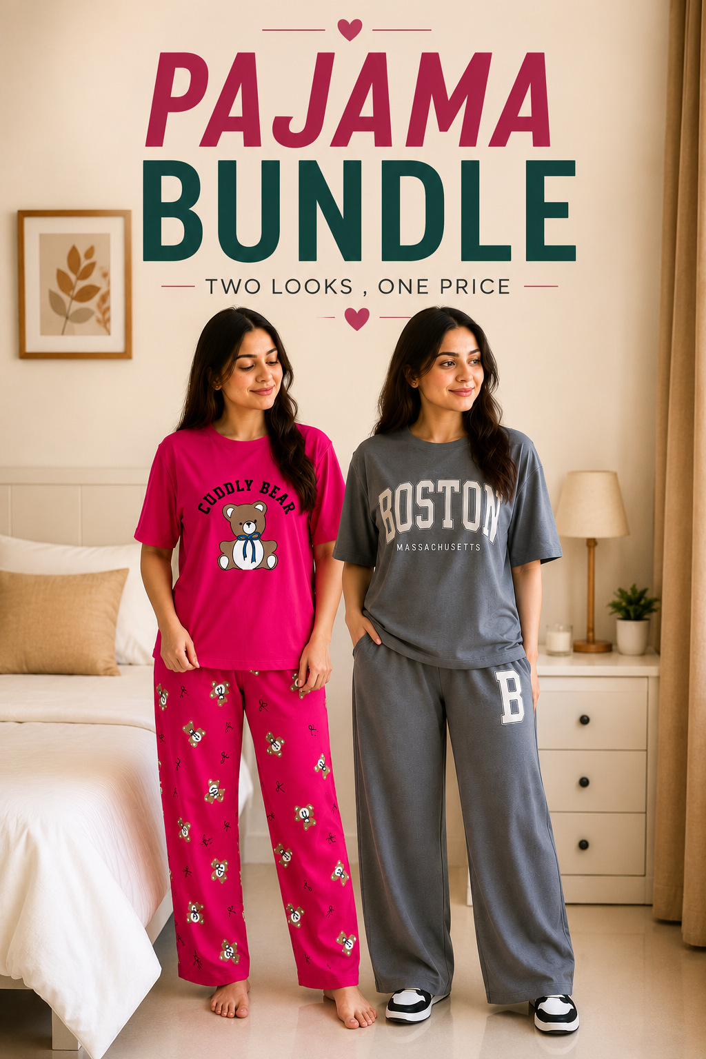Pajama Set & Track Suit Bundle of 2 in 1 Price