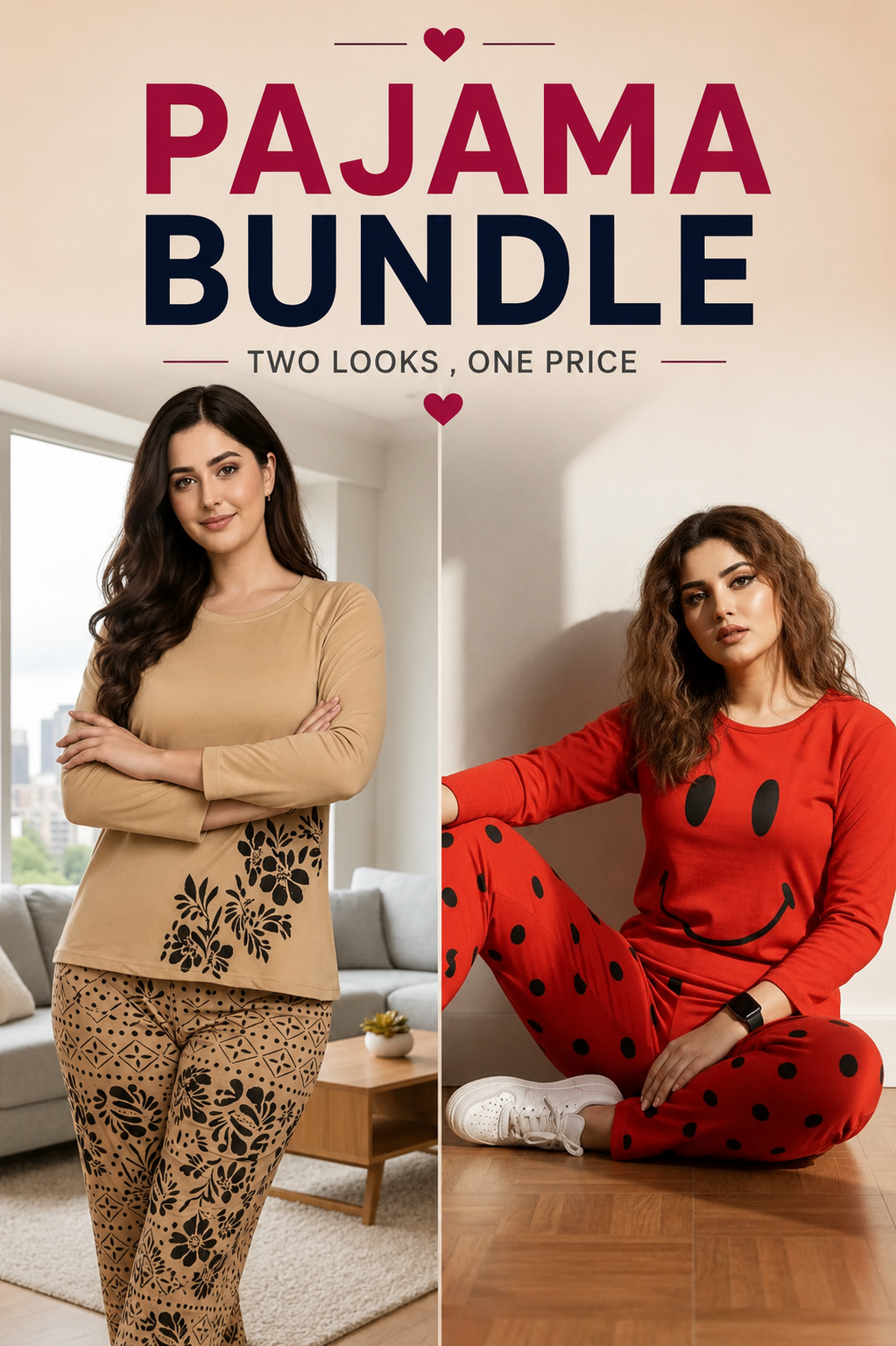 Pajama Set Bundle of 2 in 1 Price