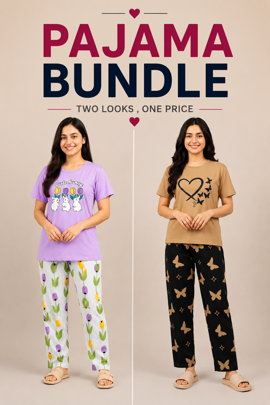 Pajama Set Bundle of 2 in 1 Price