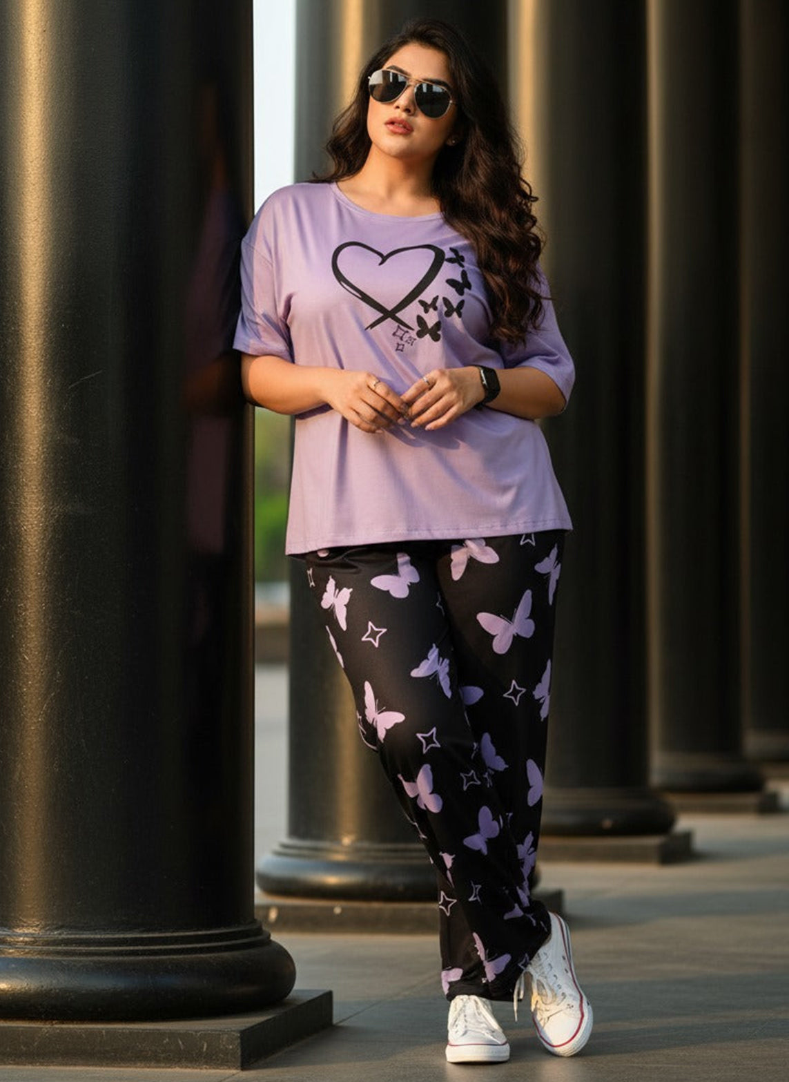 Lavender Love Butterfly PJs Set