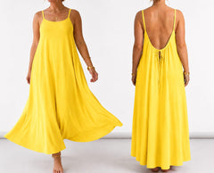 Stylo Collections Premium Maxi Nighty Dress - Yellow