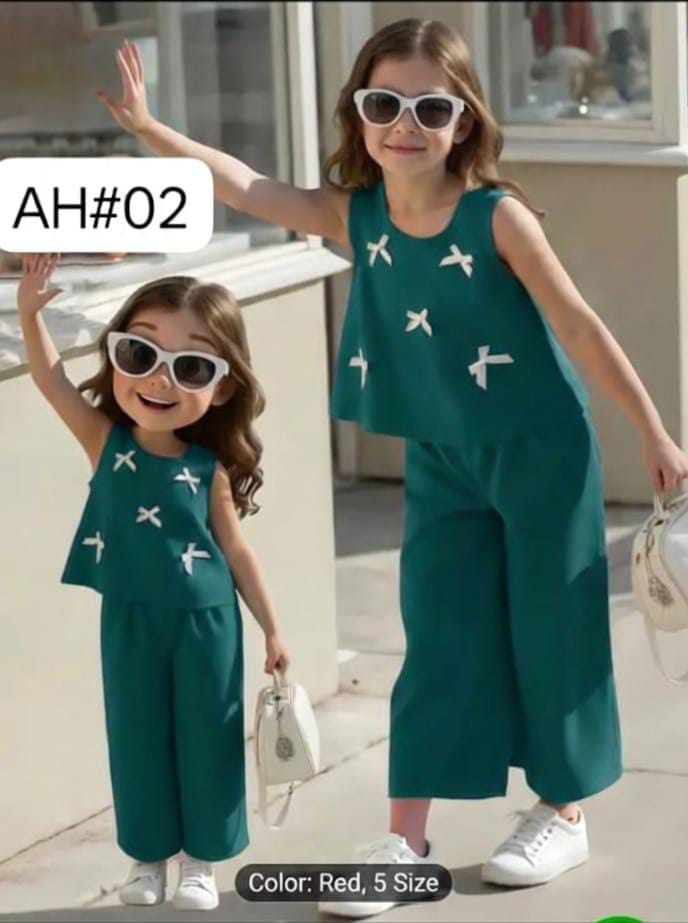 Western Style Cotton Jersey Kids Co-Ord Set