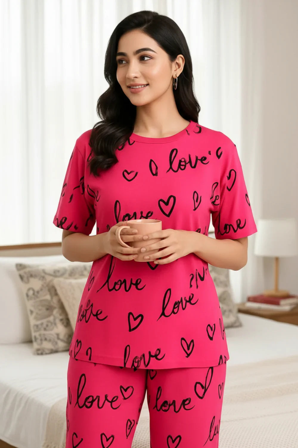 Desi Gulab Love PJs Set