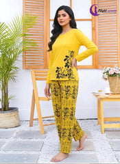 Floral Printed Pjs Set