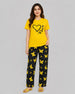 Yellow Butterfly PJs Set